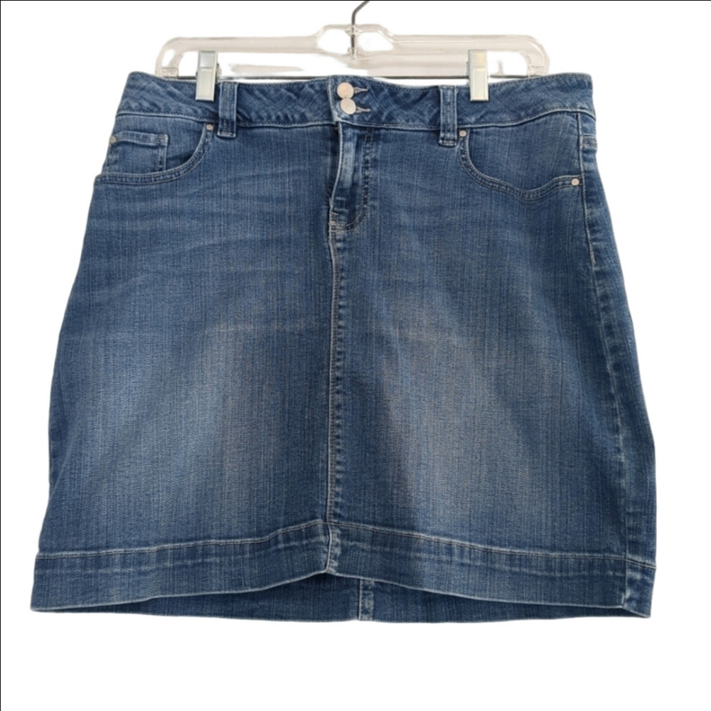 Denver Hayes Skort Denim Women's Size 12 Casual Summer Y2k